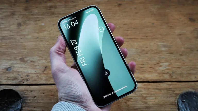 A Google Pixel smartphone with a low storage warning, highlighting the need to free up space by disabling AICore and reclaiming up to 7GB of storage