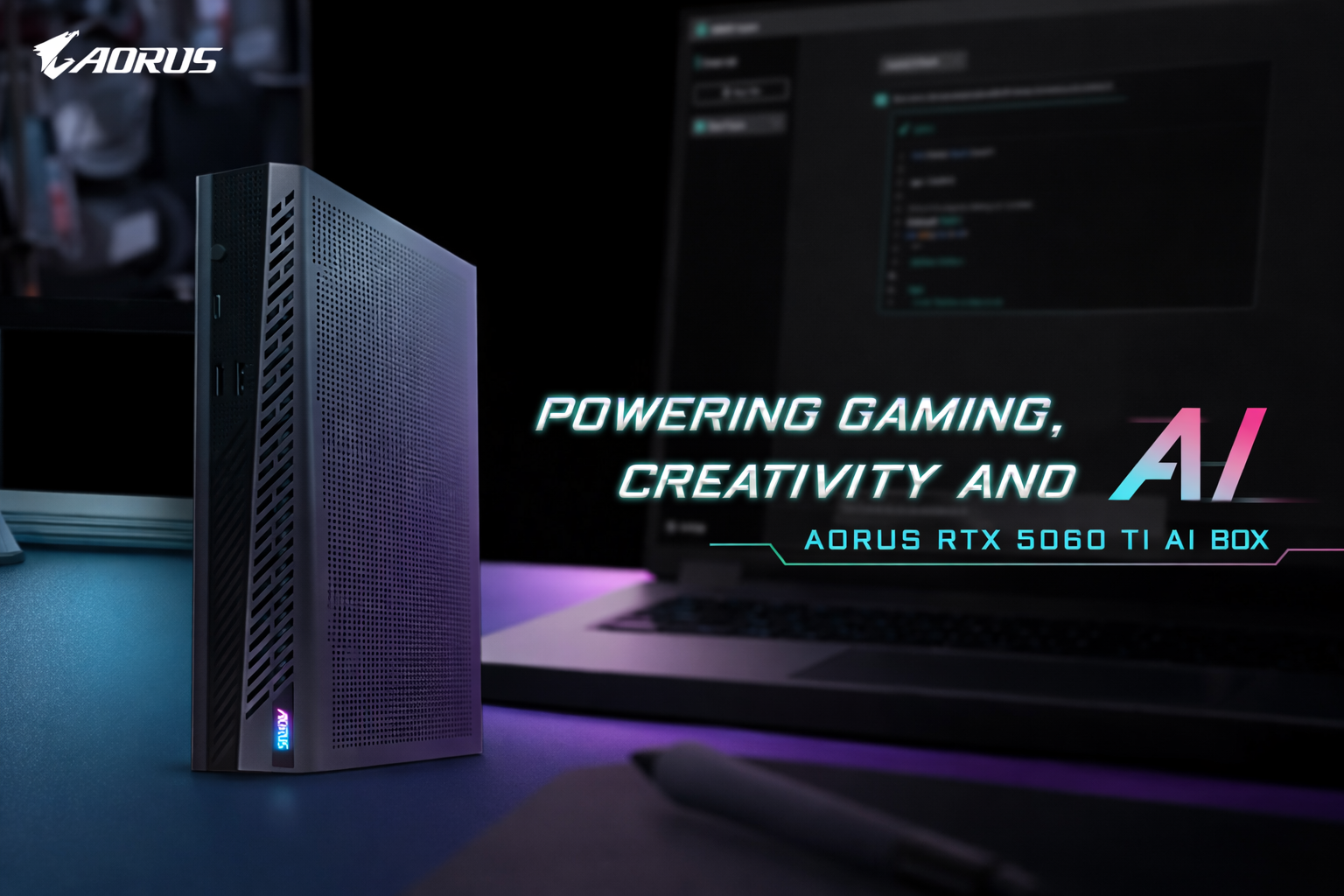 GIGABYTE AORUS RTX 5060 Ti AI BOX external gpu