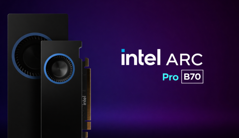 Intel Arc Pro B70 GPU with BMG-G31 chip
