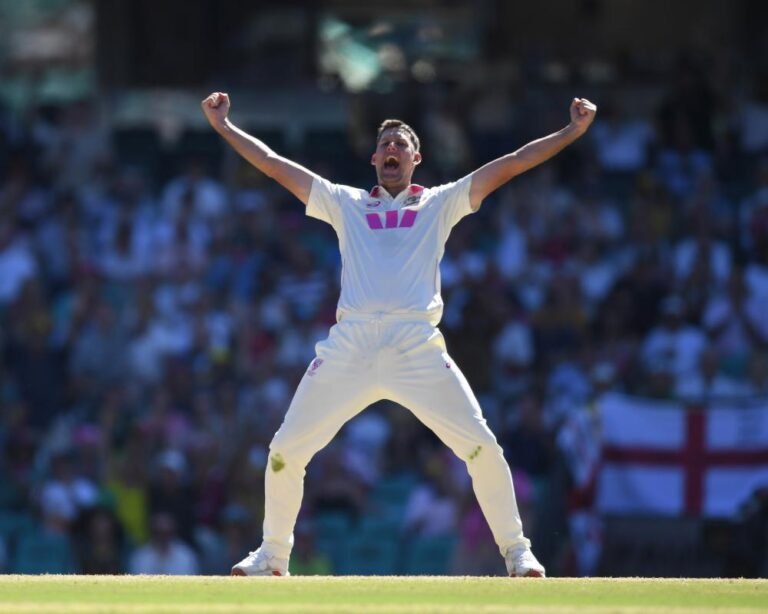 Beau Webster in action during the Ashes