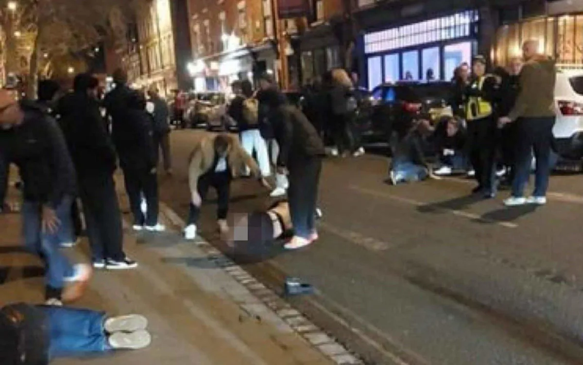 A car is seen with significant damage after a ramming incident in Derby, with counter-terror police assisting in the investigation to determine the cause and potential implications of the event, which has raised concerns about public safety and the potential for terrorist activity