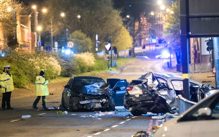 A floral tribute near the scene of the fatal crash, where a 9-year-old girl lost her life in a suspected drug-driving incident, highlighting the dangers of driving under the influence and the importance of road safety