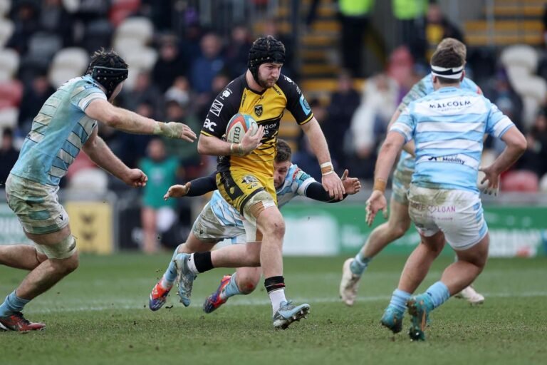 Wales U20s rugby team in action