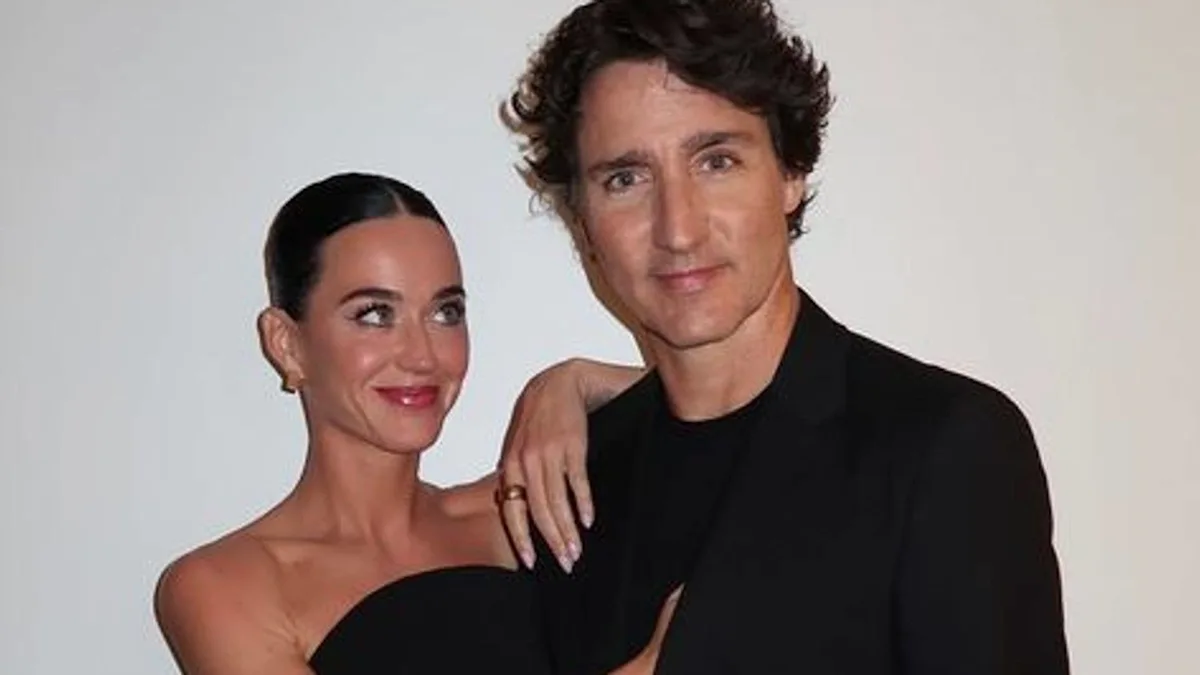 Katy Perry and Justin Trudeau pose together in a captivating new photo, showcasing their charming chemistry and the power of karma in a colour-coordinated outfit