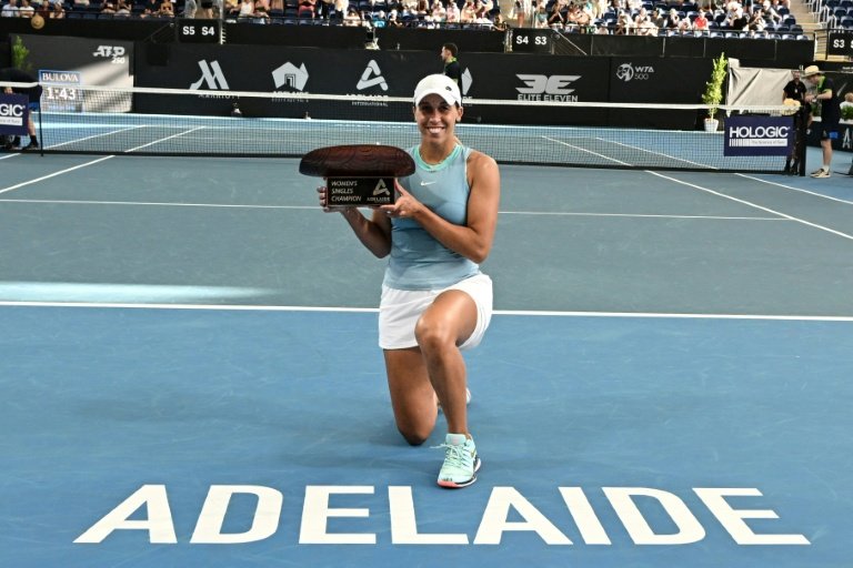 Madison Keys in action at Australian Open