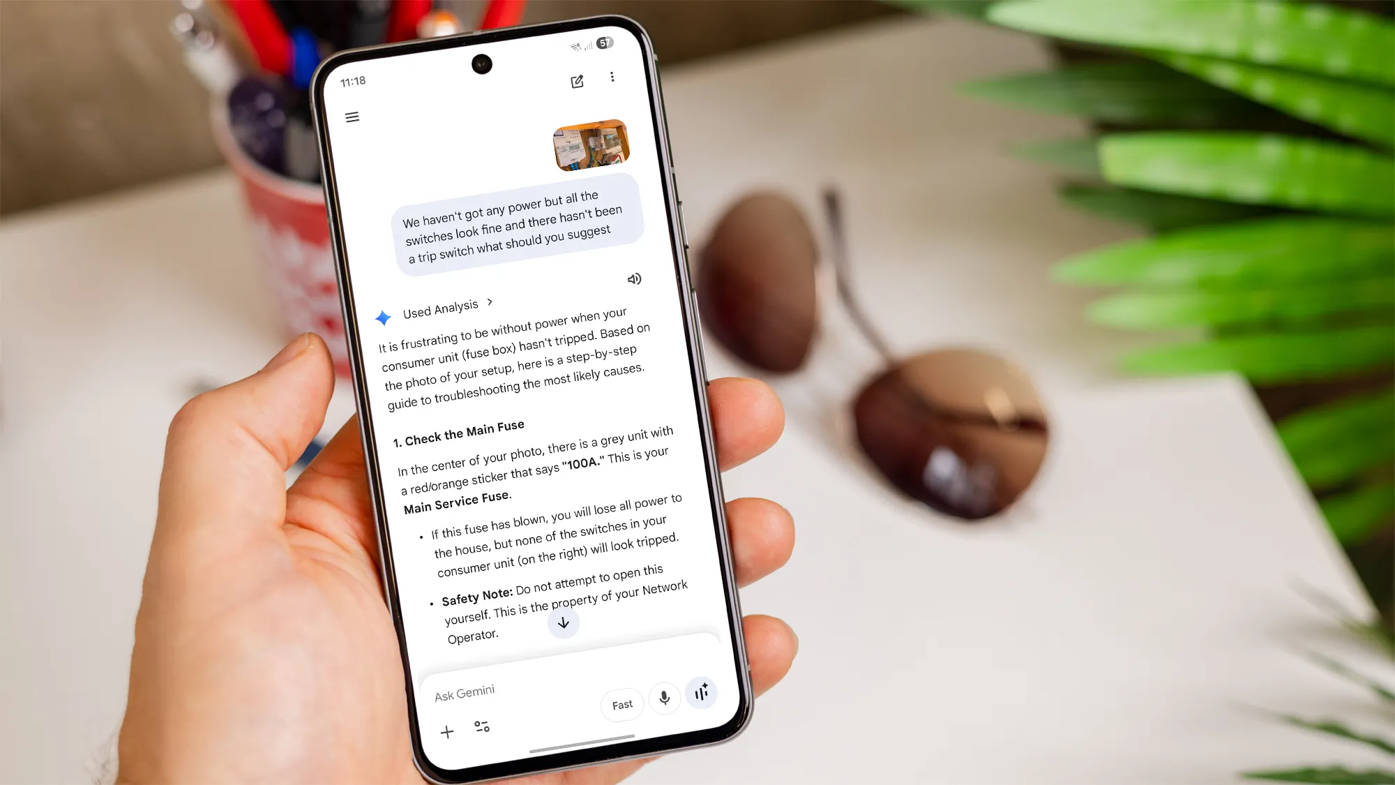 Gemini, Google's AI assistant, providing a step-by-step guide to removing stubborn stains and navigating power cuts in the UK. With its advanced technology and user-friendly interface, Gemini is the perfect solution for anyone looking to make their life easier and more efficient.