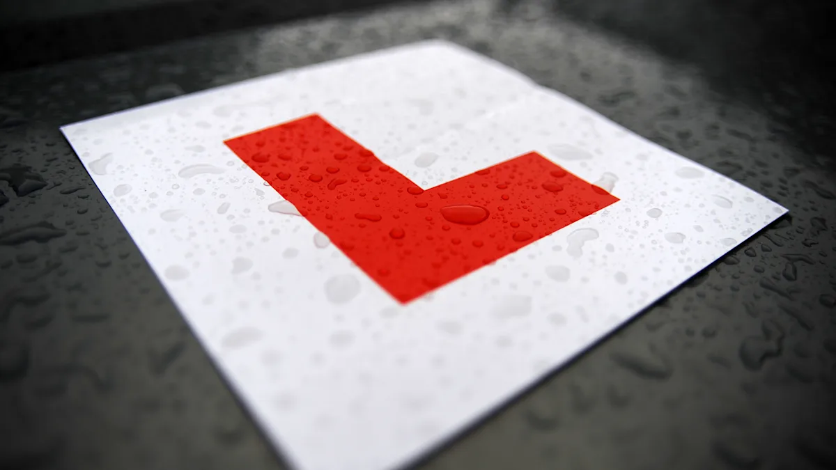 Learner driver behind the wheel, with a calm and confident expression, as the UK government cracks down on drip-pricing and promotes transparency and fairness in the market, with a focus on driving tests and refunds for booking fees