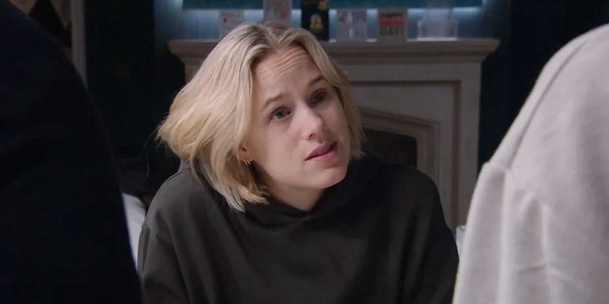 Emmerdale star's exit revealed after extended absence from our screens, featuring a photo of the star in character, with a dramatic and colourful background, highlighting the show's iconic scenery and the star's memorable behaviour