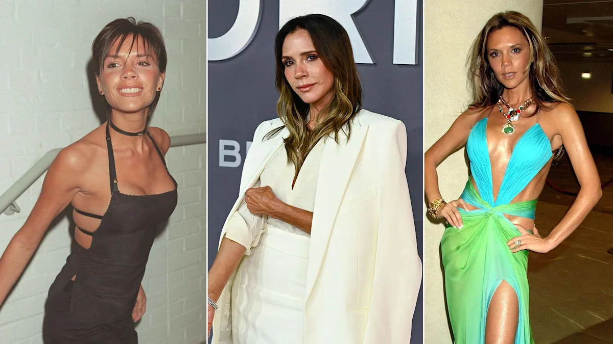 Victoria Beckham's physical transformation featured image, showcasing her stunning looks and charming personality, with a focus on fitness and healthy living, as a renowned former Spice Girl and fashion icon