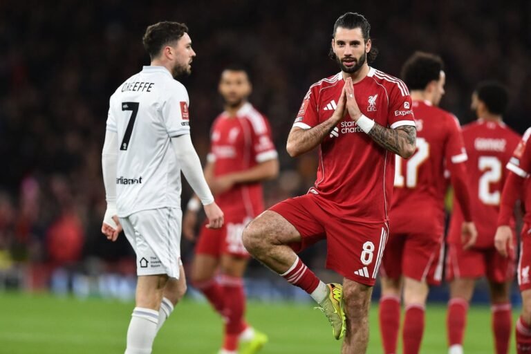 Dominik Szoboszlai in FA Cup action