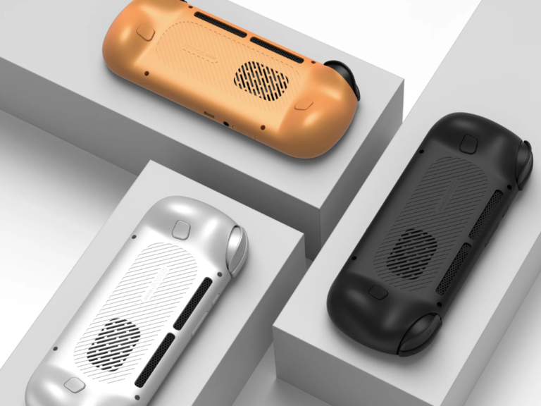 A close-up of the Retroid Pocket 6 handheld console, showcasing its vibrant OLED screen and sleek design, with the primary keyword 'Retroid Pocket 6' naturally included to describe the featured image