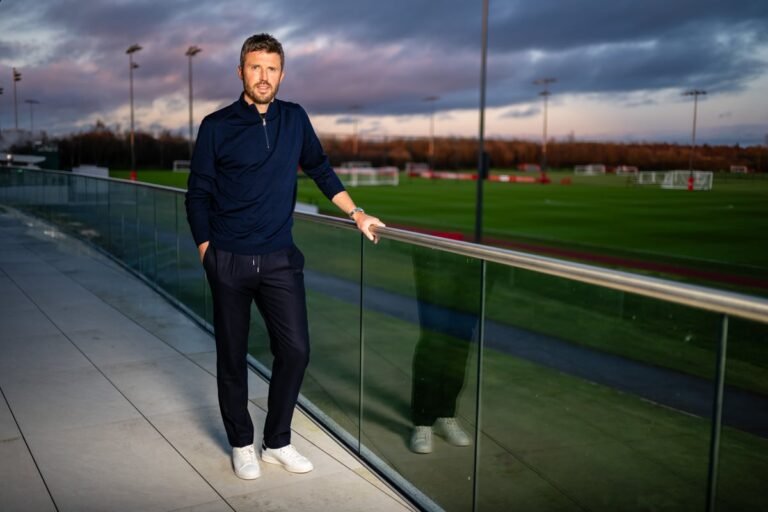 Manchester United's new manager Michael Carrick