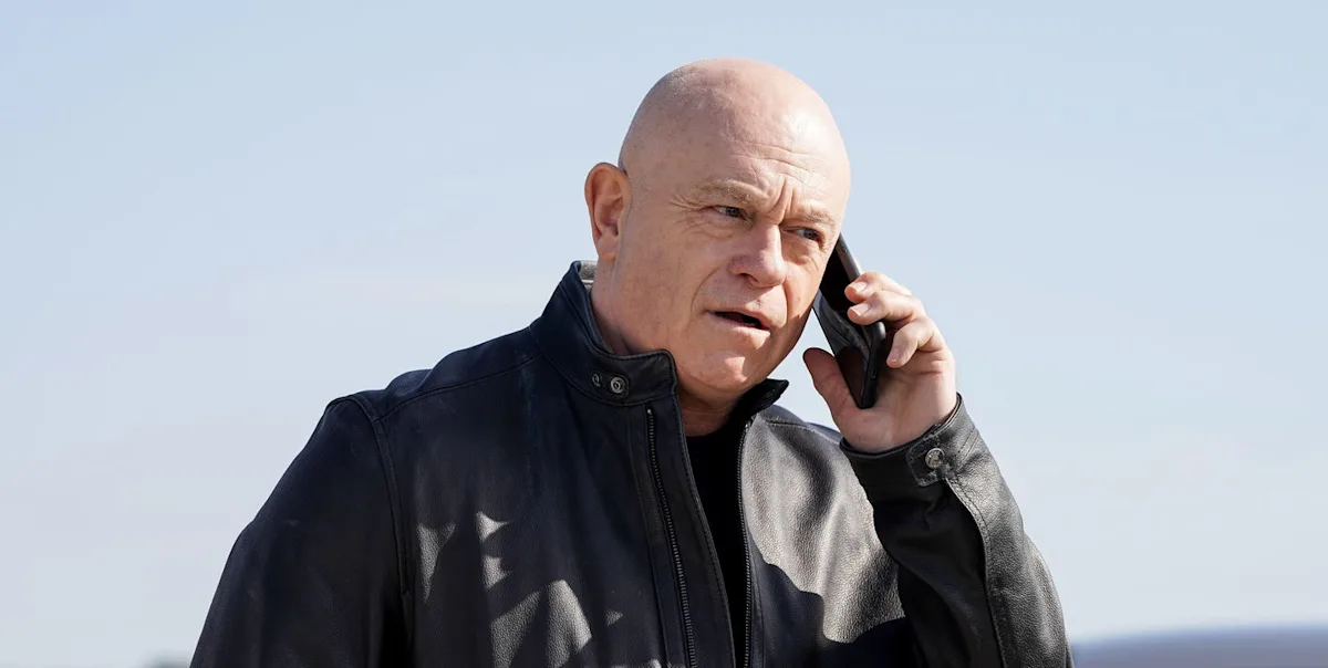 Grant Mitchell, played by Ross Kemp, in a dramatic scene from EastEnders, the popular BBC soap set in Albert Square, with a mix of colour and drama, as the characters analyse their behaviour and relationships