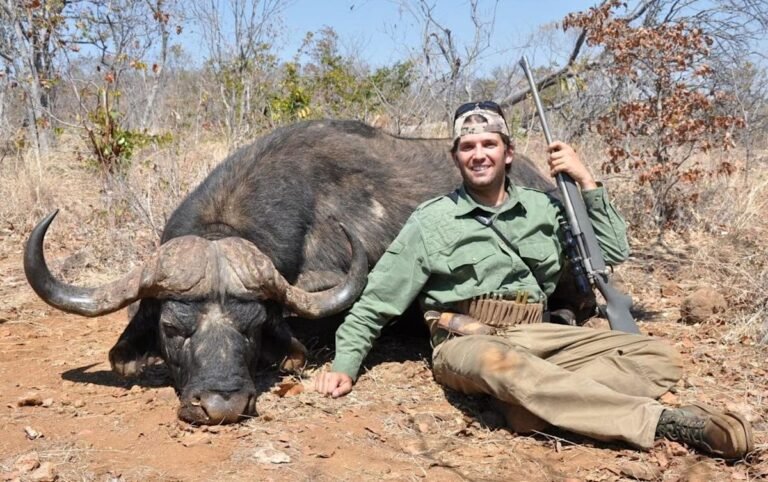 Trophy hunting ban protest with labour party logo