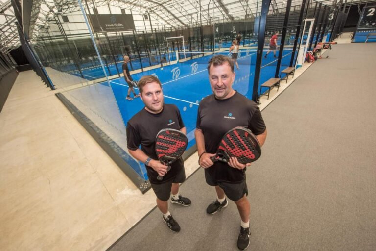 Padel tennis court in North East UK