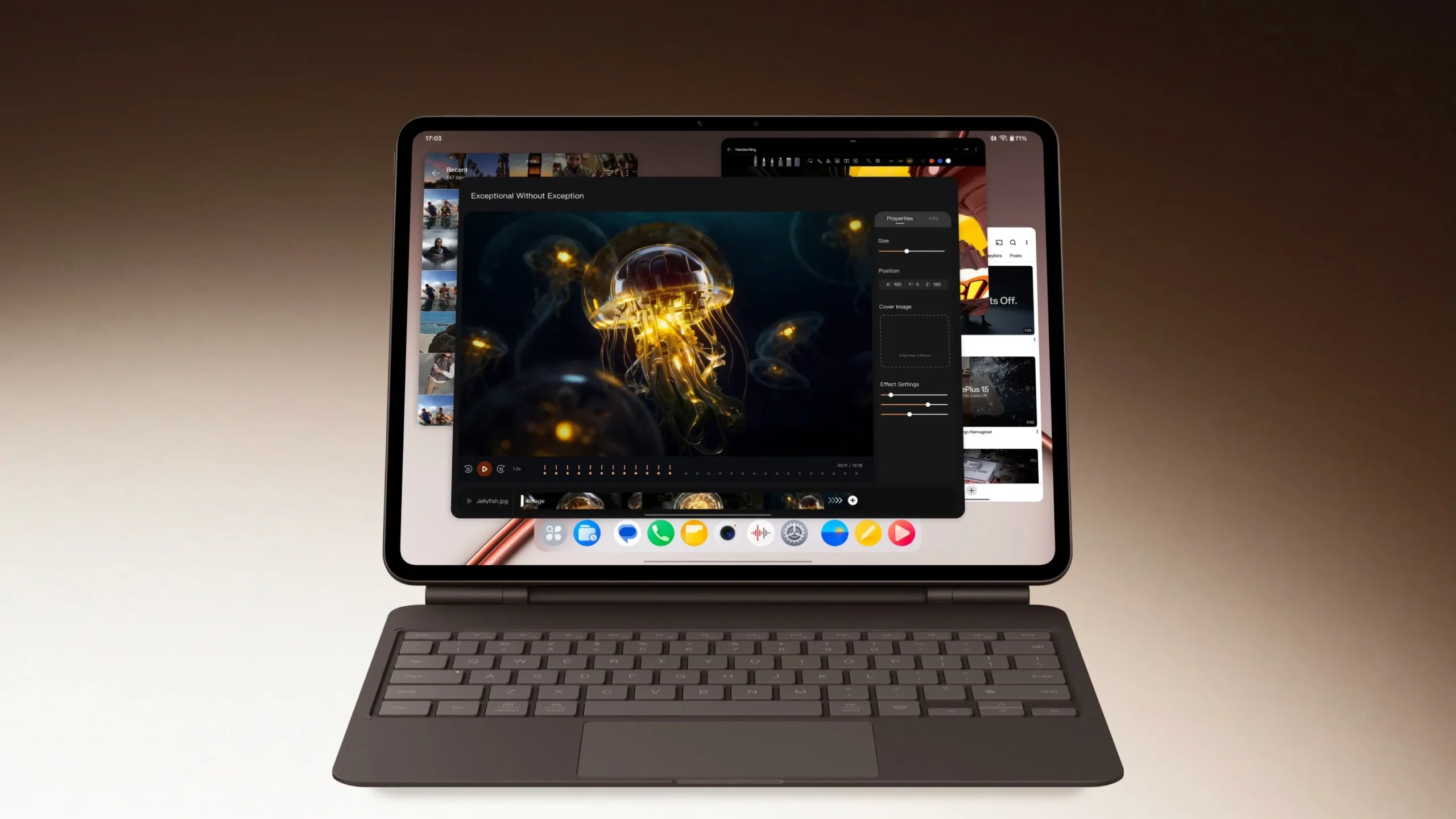 The OnePlus Pad 4 tablet, featuring a 13.2-inch 3K 144Hz display and a new Stylo Pro stylus accessory, available in Dune Glow and Sage Mint colours, with a 17% larger vapour chamber for sustained performance