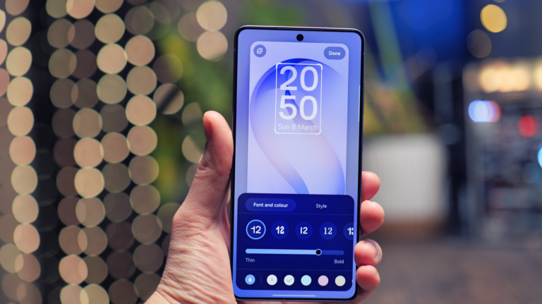 Samsung Galaxy smartphone with One UI 8.5 update, featuring AI-powered Call Screening, Advanced Audio Eraser, Creative Studio, and Photo Assist, available in the UK