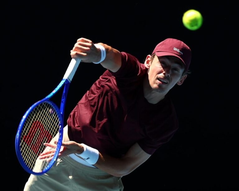 Australian Open tennis player Alex de Minaur