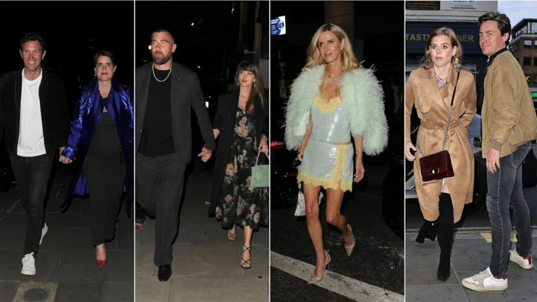 Princess Beatrice and pregnant Princess Eugenie enjoy a rare double date with Taylor Swift, showcasing their unique bond and sense of style, with a focus on the royal family and celebrity news