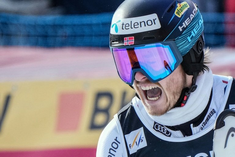 Atle Lie McGrath in action at Wengen