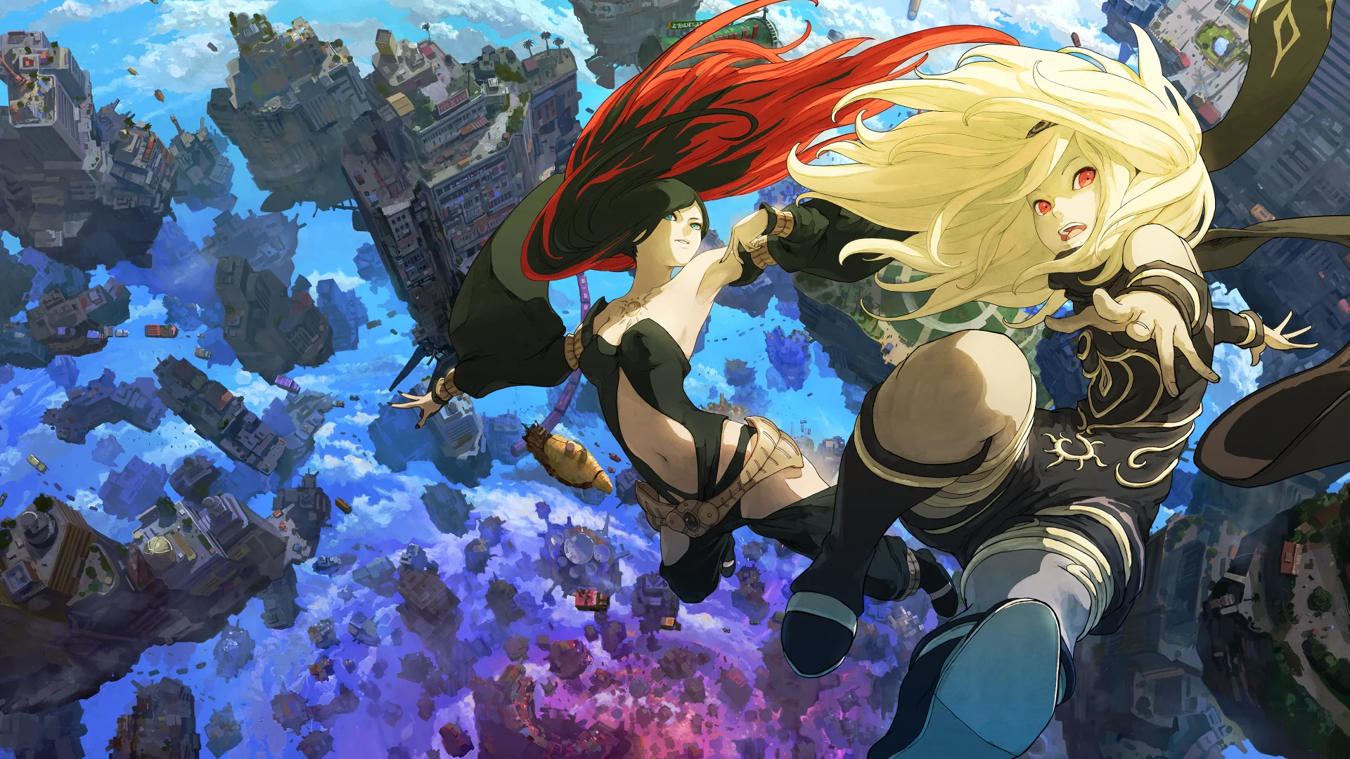 ShadPS4 Emulator screenshot showing Gravity Rush 2 gameplay with improved performance and graphical enhancements, a popular game among UK gamers with a strong focus on behaviour and colour