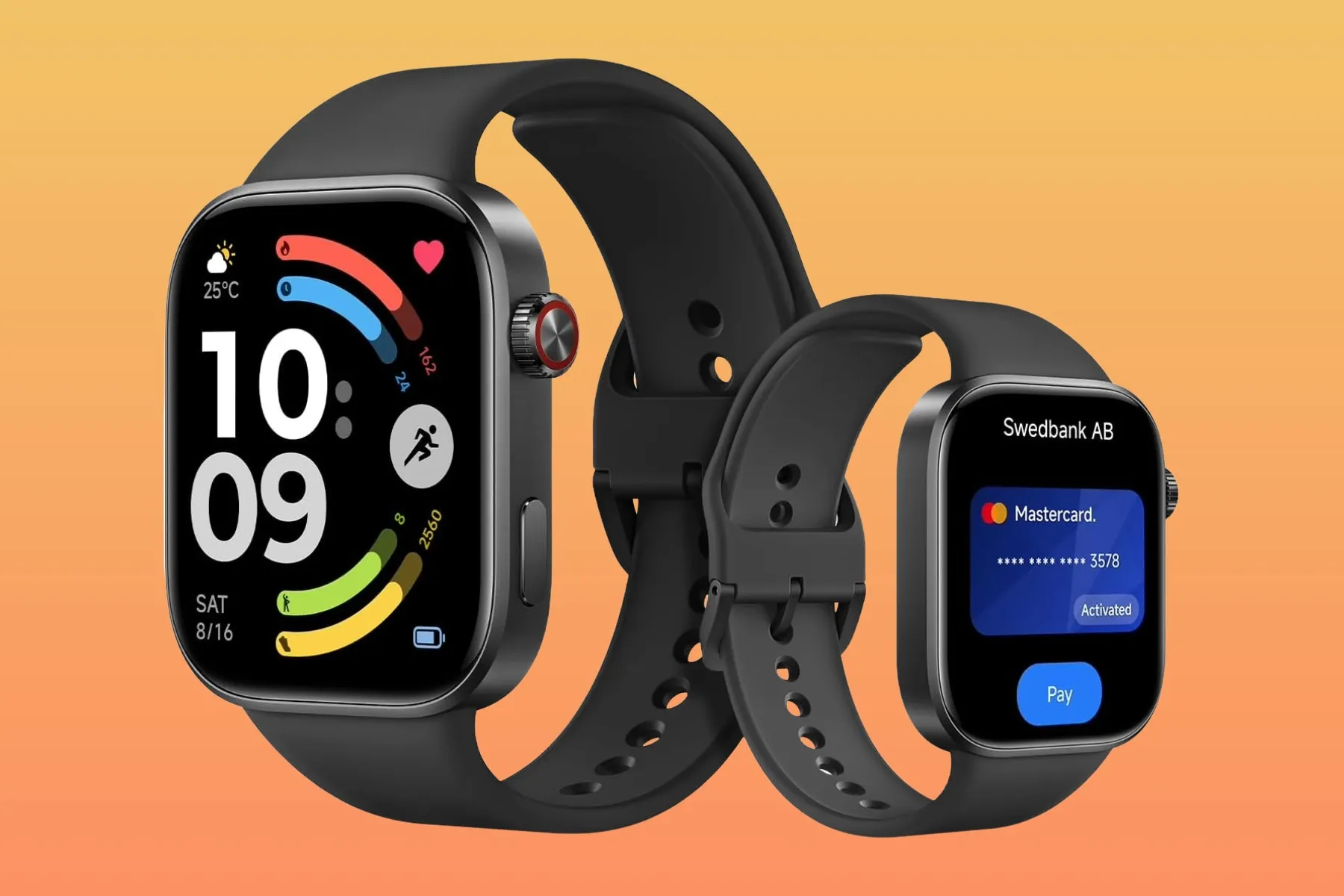 Xiaomi Redmi Watch 6 smartwatch with a large AMOLED display and sleek design, perfect for fitness enthusiasts and everyday use in the UK, with a primary keyword of smartwatch