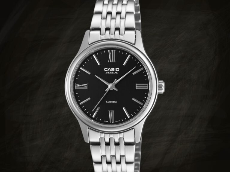 Casio analog watch with sapphire crystal