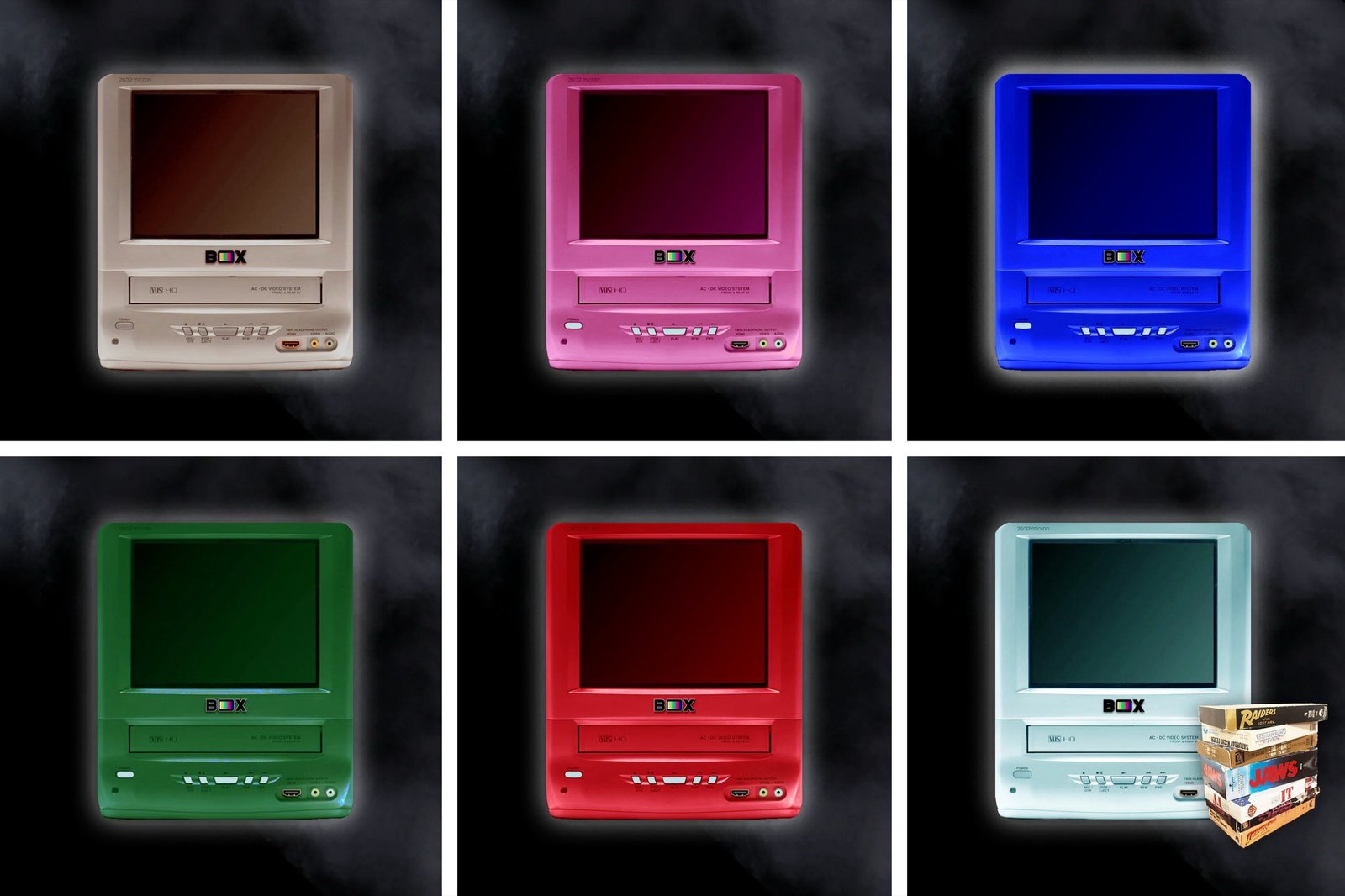 RetroBox TV with VHS player and HDMI port