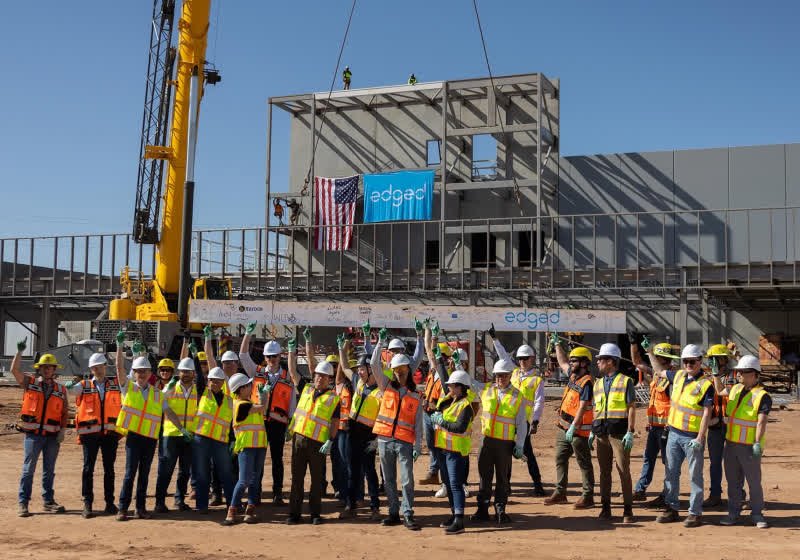 Data centre construction site