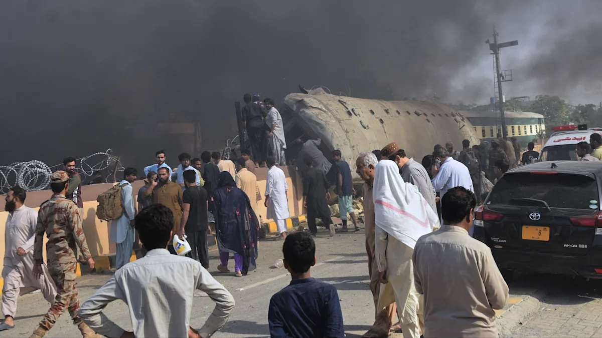 A bomb attack near a train in Pakistan has resulted in the loss of at least 19 lives and left 70 wounded, with the authorities working to investigate the cause of the blast and provide support to the affected families