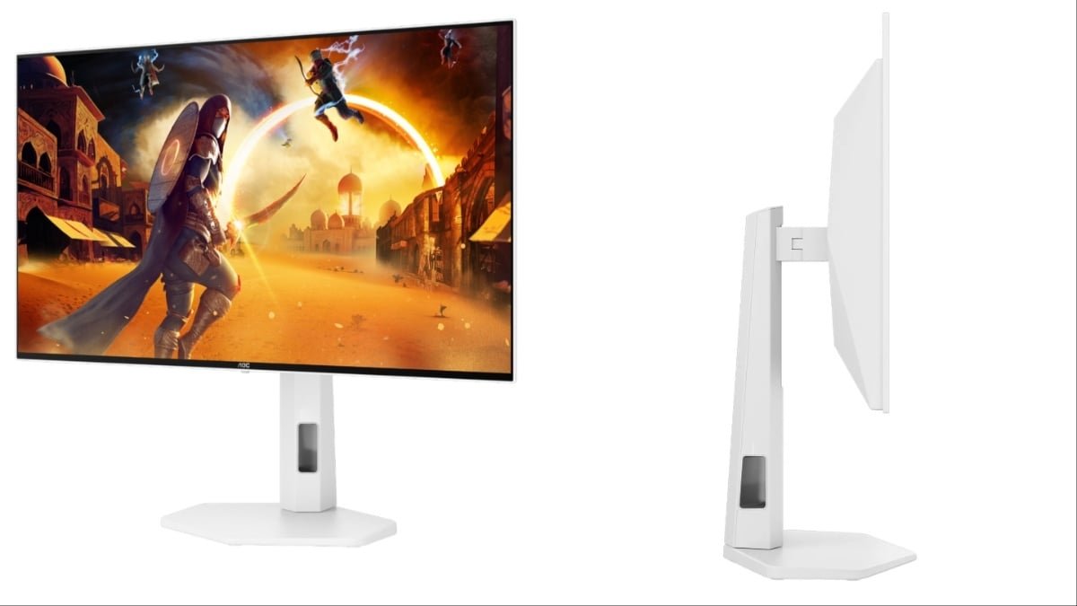 AOC's new OLED gaming monitor features LG's 4th-generation WOLED panel technology, offering improved colour accuracy and a peak brightness of 1,500 nits, perfect for an immersive gaming experience with vibrant colours and rapid responsiveness