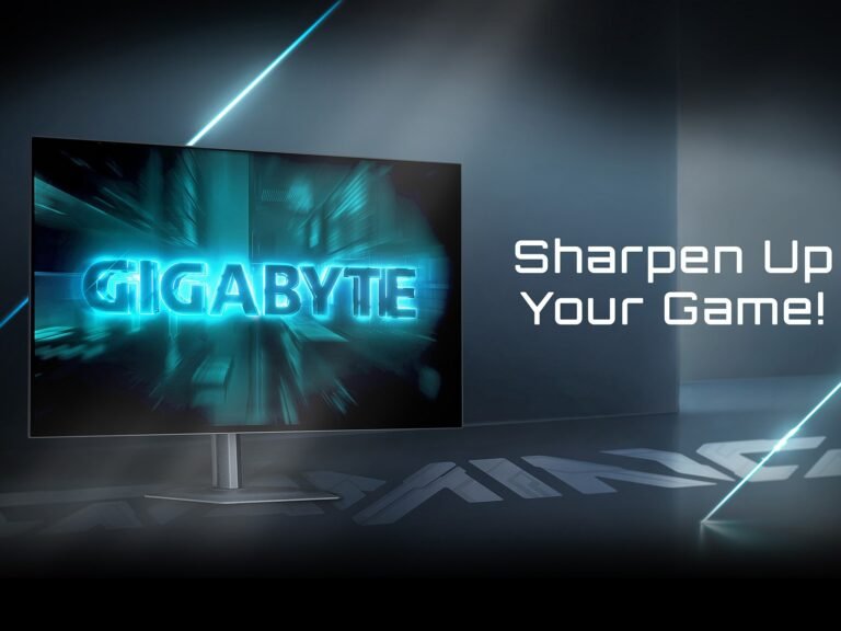 The Gigabyte GO27Q24G gaming monitor features a stunning RealBlack Glossy WOLED display with 1440p resolution, 240Hz refresh rate, and up to 1,300 nits of peak brightness, perfect for gamers seeking an immersive experience