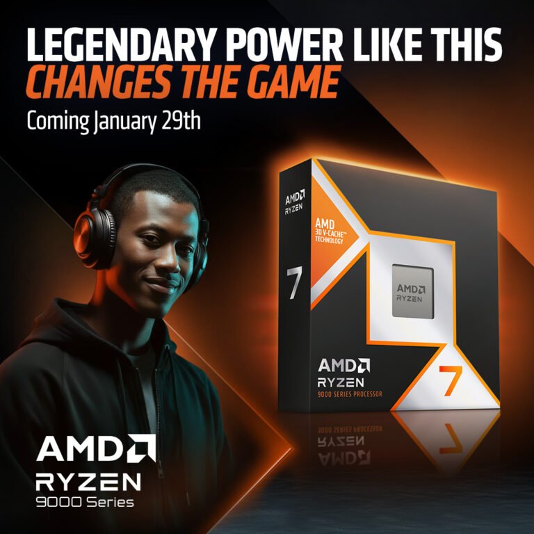 AMD Ryzen 7 9850X3D CPU with 3D V-Cache technology, delivering top-tier gaming performance with a 5.6 GHz boost clock, ideal for enthusiasts seeking maximum FPS, featuring basic integrated Radeon graphics