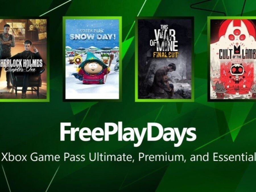 A group of friends playing Xbox games together, with a large screen displaying a game and everyone laughing and having fun, enjoying the colour and vibrancy of the gaming experience, with the primary keyword Xbox Game Pass incorporated naturally into the scene