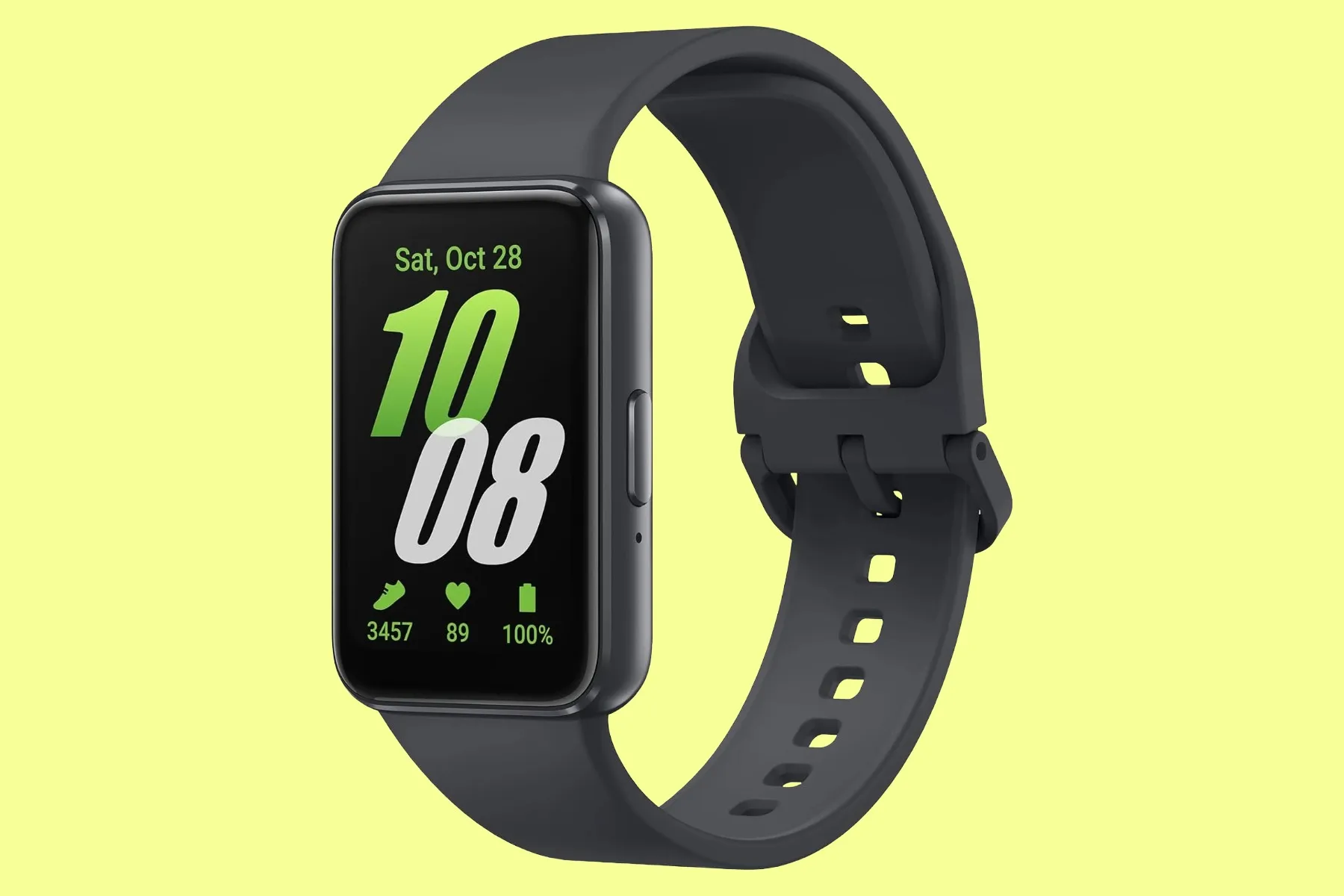 The Samsung Galaxy Fit 4 fitness tracker, featuring a sleek design and OLED display, set to launch in the UK and rival the Fitbit Air with its budget-friendly price point and advanced features like GPS and NFC