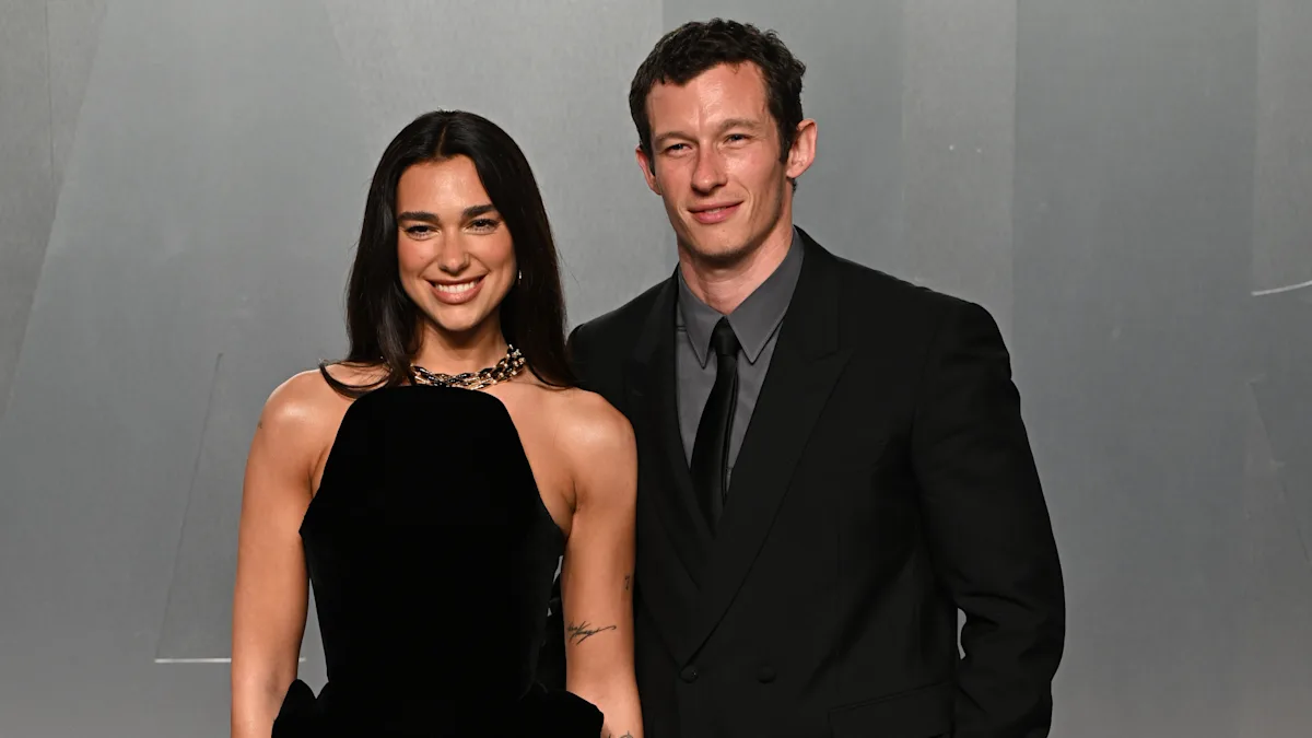 Dua Lipa and Callum Turner's wedding photographs, featuring the couple's romantic and intimate celebration, with the singer looking breathtaking in her wedding dress and the actor dashing in his tailored suit.