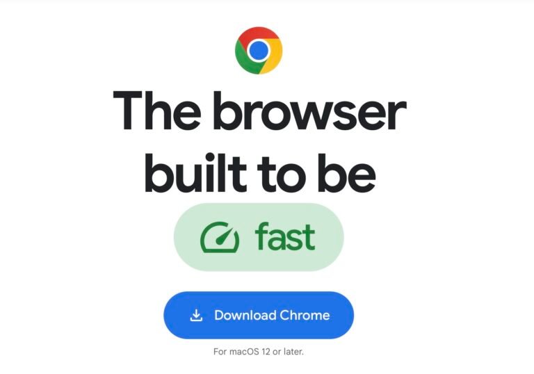 Google Chrome browser on a Mac desktop, with a warning symbol overlay, indicating the end of support for older Macs, and the need for users to upgrade or switch to a different browser to maintain security and colour