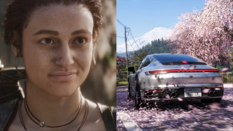 Xbox Developer Direct event logo, with a group of gamers watching a presentation on a large screen, surrounded by Xbox consoles and gaming accessories, with a cityscape in the background, highlighting the latest developments in the Fable and Forza Horizon 6 series