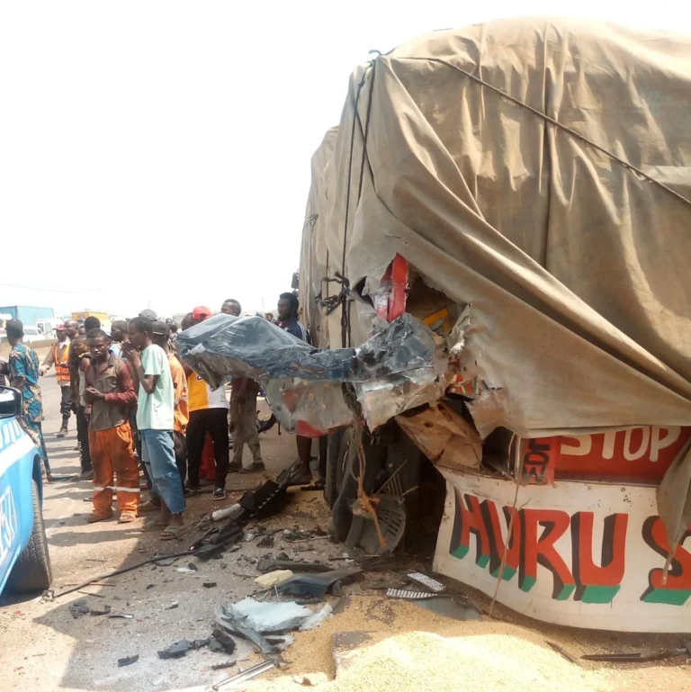 Anthony Joshua car crash in Nigeria