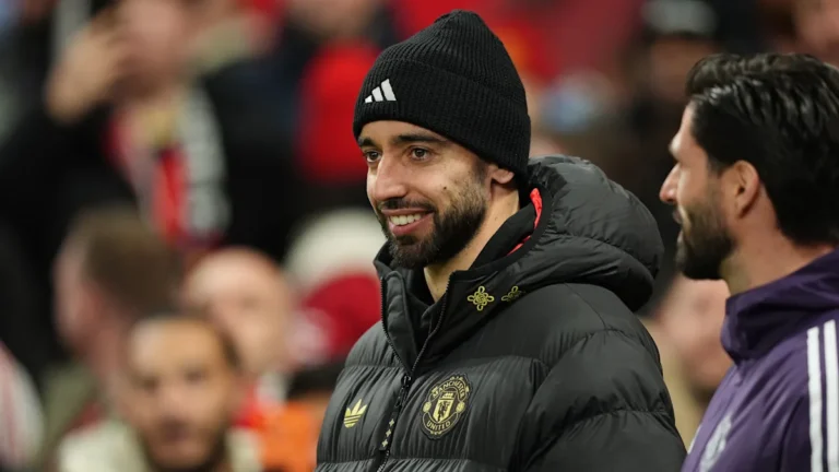 Bruno Fernandes in action for Manchester United