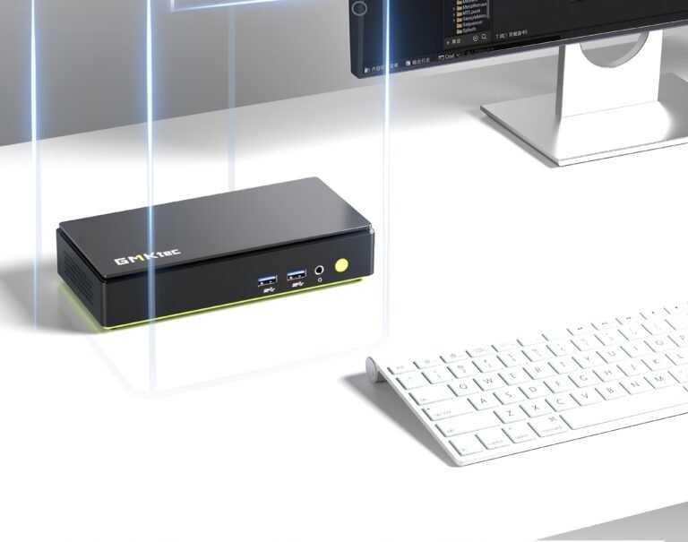 The GMKtec NucBox K13 mini PC, featuring a compact 0.6-litre enclosure, dual USB4 ports, and up to 16 TB of storage, powered by an octa-core Intel Core Ultra 7 256V 'Lunar Lake' CPU