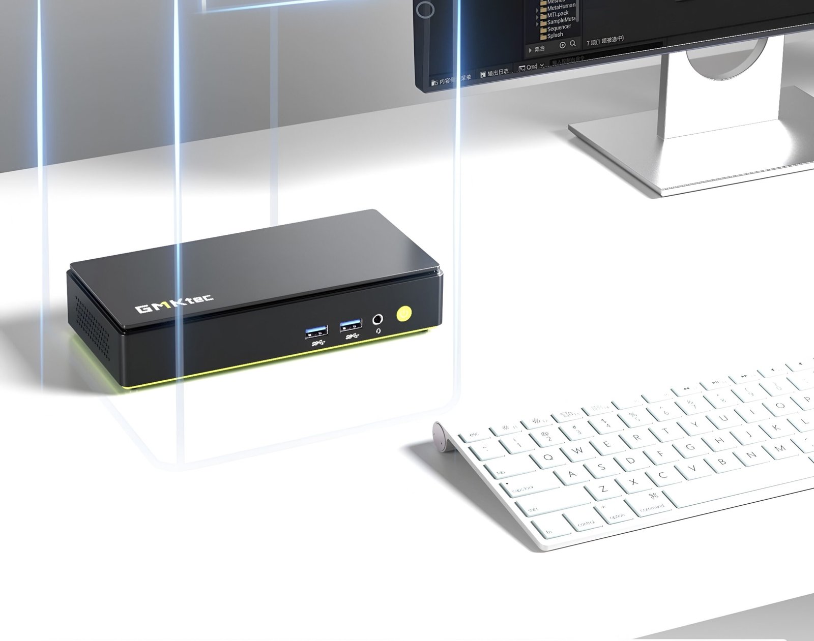 The GMKtec NucBox K13 mini PC, featuring a compact 0.6-litre enclosure, dual USB4 ports, and up to 16 TB of storage, powered by an octa-core Intel Core Ultra 7 256V 'Lunar Lake' CPU