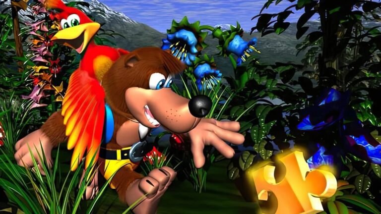 Banjo-Kazooie PC port featured image, showcasing the game's vibrant colour palette and stunning 4K resolution, with Banjo and Kazooie standing back-to-back, ready for their next adventure, highlighting the primary keyword Banjo-Kazooie