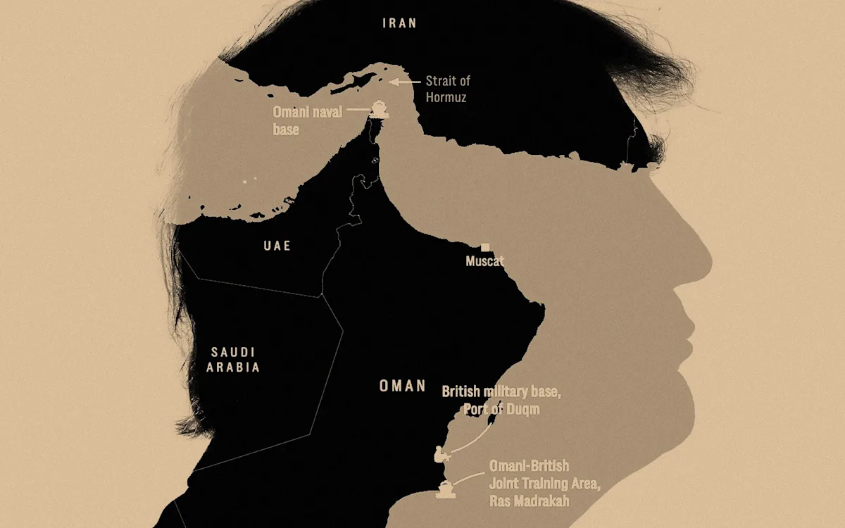 Trump and Middle East leaders in a meeting, discussing the future of the region and the implications of Trump's decision on Britain's key ally