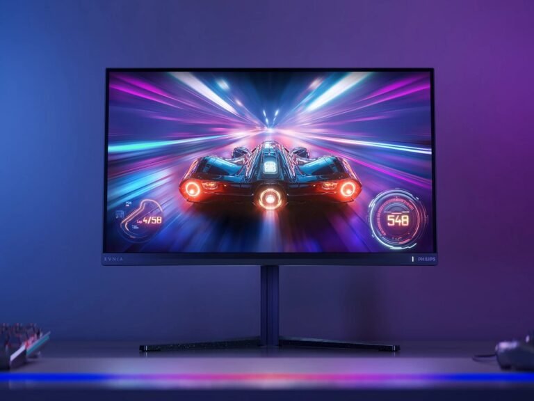 The Philips Envia 27M2N5500XD gaming monitor features a high refresh rate and QHD resolution, making it ideal for fast-paced games and videos, with a 1,000 Hz dual mode for enhanced performance