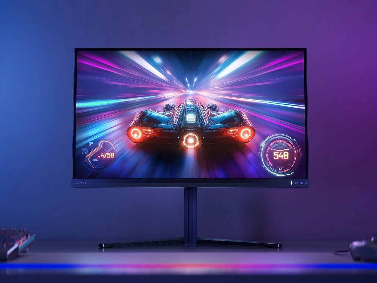The Philips Envia 27M2N5500XD gaming monitor features a high refresh rate and QHD resolution, making it ideal for fast-paced games and videos, with a 1,000 Hz dual mode for enhanced performance