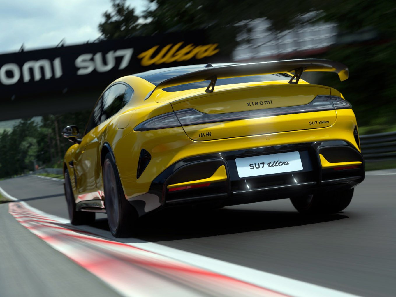 Xiaomi's high-performance supercar in the Gran Turismo PS5 racing game, featuring a sleek design and impressive specs, including 1500 horsepower, the cheapest and most powerful vehicle in the game