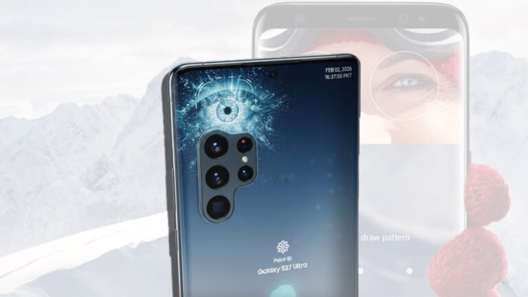 The Samsung Galaxy S27 Ultra features Polar ID, a cutting-edge facial recognition technology that uses polarized light to provide a secure and efficient authentication process, allowing for a more seamless design and a larger screen-to-body ratio, with the primary keyword being Polar ID