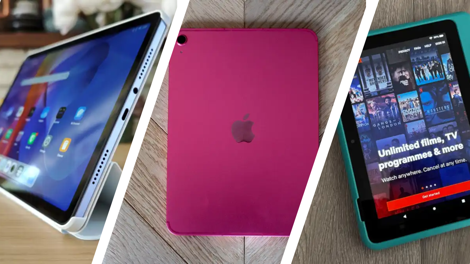 Selection of affordable tablets for UK shoppers, including Xiaomi Redmi Pad 2, Samsung Galaxy Tab A11, and Amazon Fire models