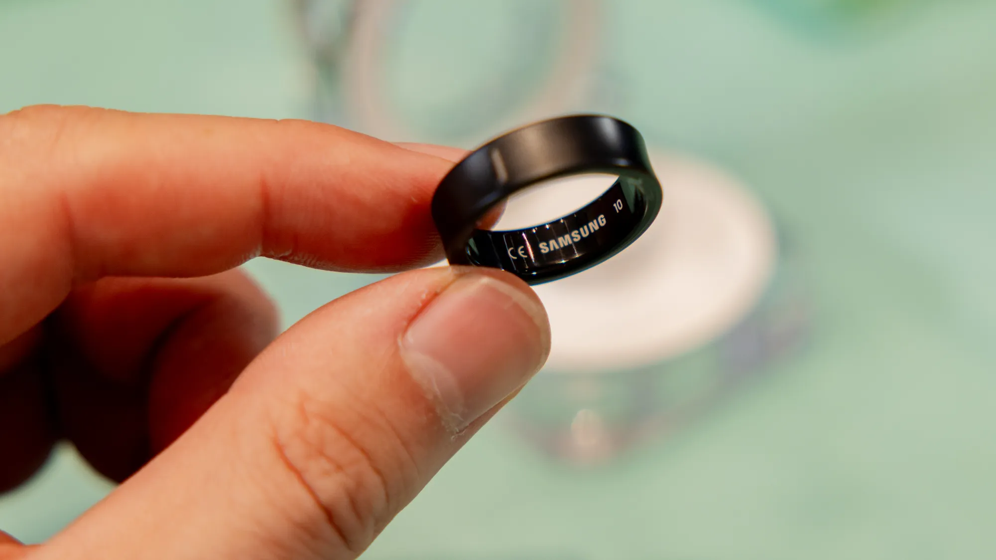 Samsung Galaxy Ring 2 concept showing upgraded sensors and portable charging case